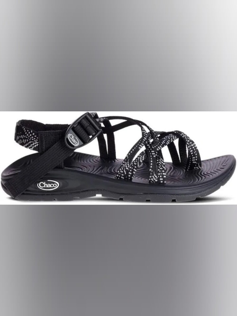 Chaco Z/Volv X2 Strappy Sport Sandals Dash Black Women's Size 5